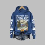 Protect Our National Parks Printed Hoodie