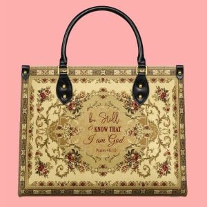 Psalm Of Peace Leather Bag