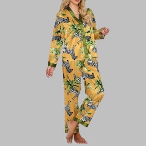 Zebra Long Sleeve Pajama Set 1