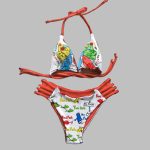 Read Across America Coquette Halter Bikini Set