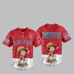 Red Sox Luffy One Piece Baseball Jersey