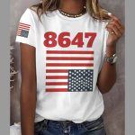 Retro 86 47 Print T-Shirt