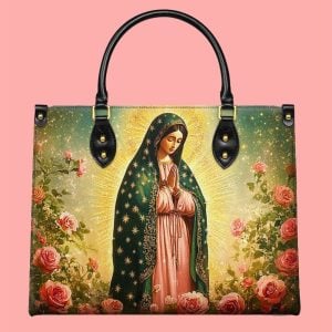 Roses Of Guadalupe Leather Bag