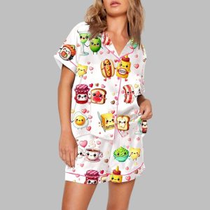 Food Pun Funny Pajama Set 1
