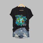 Turtle Earth Day Is Every Day Print V-Neck T-Shirt