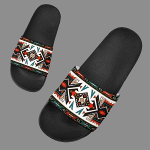 Tribal Colorful Pattern Native American Slide Sandals