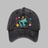 Unisex Earth Day Protect Our Planet Print Hat 2