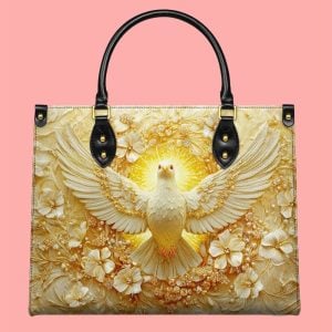 Wings Of Serenity Leather Bag