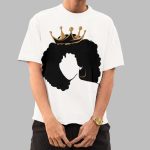 Women's Black Queen Print Casual Sweatshirt