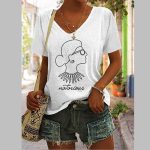 Women's Black Women Printed T-Shirt
