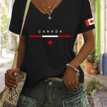 Women's Canada Print T-Shirt