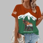 Women's Defend Our National Parks Waffle Crew Neck T-Shirt