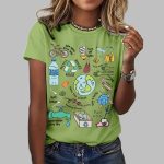 Women's Earth Day Printed T-Shirts