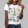 Womens Earth Day Printed T Shirts 2