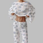 Women's Eyes Print Long Sleeve Homewear Set