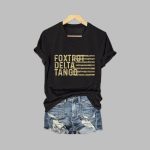 Women's FDT Flag Print Casual T-Shirt