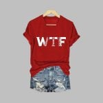 Women's Fashion Whiskey Tango Foxtrot Print Casual T-Shirt