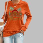 Women's Gulf Of Mexico Forever Print Round Neck Sweatshirt