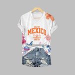 Women's Gulf Of Mexico Staying Salty Since 1550 Print V Neck T-Shirt