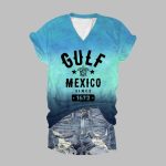 Women's Gulf of Mexico Since 1672 Printed Casual T-shirt