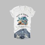 Women's Gulf of Mexico Stay Salty Resist Often 1550 Print T-Shirt