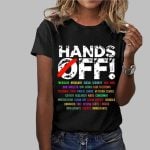 Women's Hands Off Protest Print T-Shirt