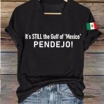 Women's It's Still the Gulf of Mexico PENDEJO V-Neck Shirt