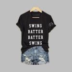 Women's Swing Batter Batter Swing Printed T-Shirt