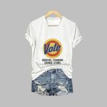 Women's Vote Removes Stubborn Orange Stains Print Casual T-Shirt