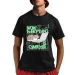 Wow Everything Is Computer Cat Shirt