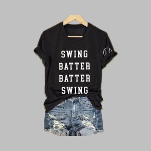 Women's Swing Batter Batter Swing Printed T-Shirt