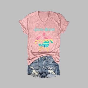 Women's Retro Golfo De Mexico Sea Turtle Print T-Shirt