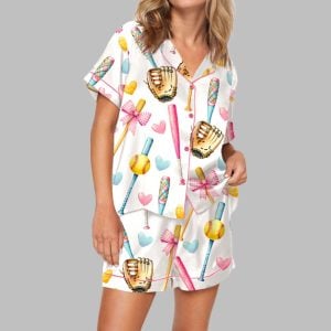 Coquette Softball Pajama Set 1