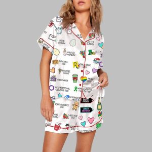 UK Yearly Events Planner Pajama Set 1
