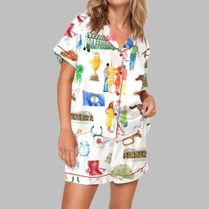 Kentucky Derby Watercolor Pajama Set 1