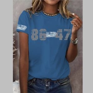 Women's 86 47 Print Round Neck T-Shirt