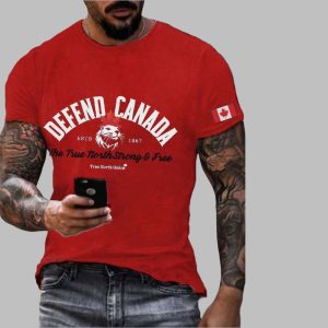Men's Defend Canada Beaver Printed T-Shirt
