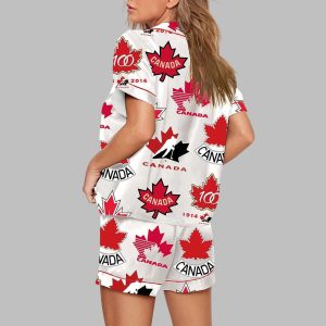 Team Canada Hockey Print Pajama Set 1