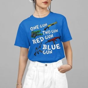 One Gun Two Gun Red Gun Blue Gun Shirt 4 15
