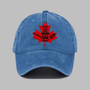 Canada Never 51 Elbow Up Print Baseball Cap 1