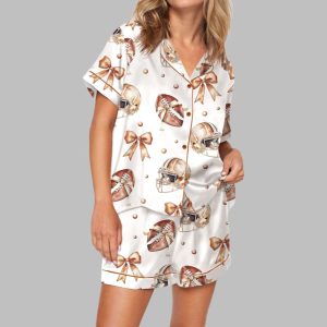 Coquette Football Bow Pajama Set 1