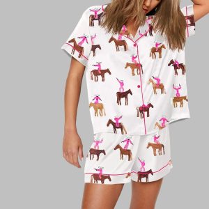 Gangstas Paradise Cowboys Horses Rodeo Pajama Set 1