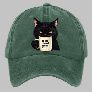 Unisex CAT Is He Dead Yet Hat 1