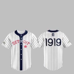 Detroit 1919 Black In Baseball Jersey 1 1