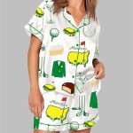 Augusta Masters Golf Tournament Golf Print Pajama Set