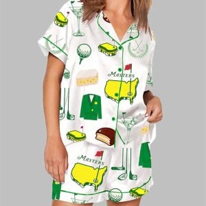 Augusta Masters Golf Tournament Golf Print Pajama Set 1