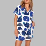 Baseball Dodger Hat Print Pajama Set