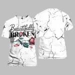 Beautifully Broken Country Music Print T-shirt