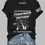 Censored History Is Propaganda Book Bans Are Fascist Protect Libraries Read Print T-Shirt