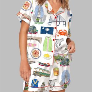 Charleston Travel Pajama Set 1